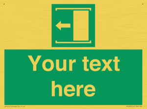 Custom Slide to Open Sign